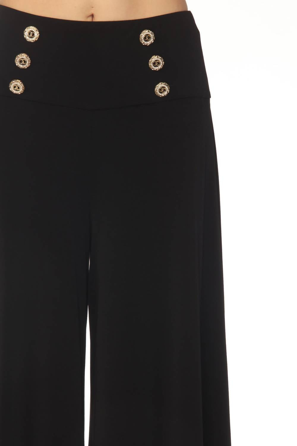 Pantalón de tiro alto color negro