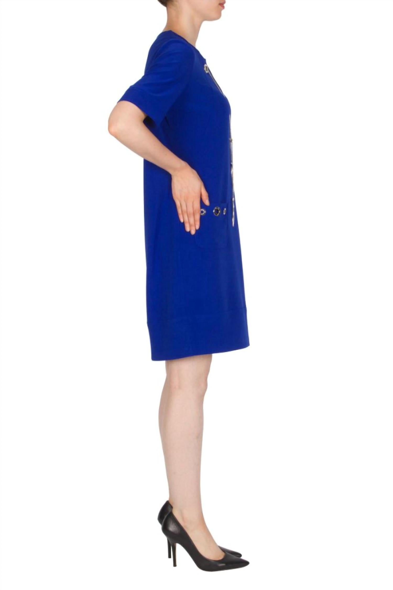 Vestido corto color azul