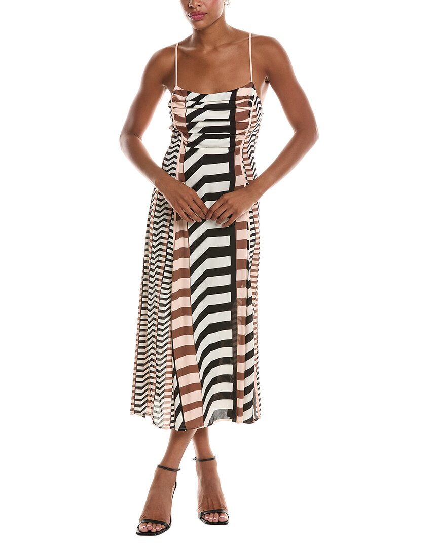 Vestido midi a rayas