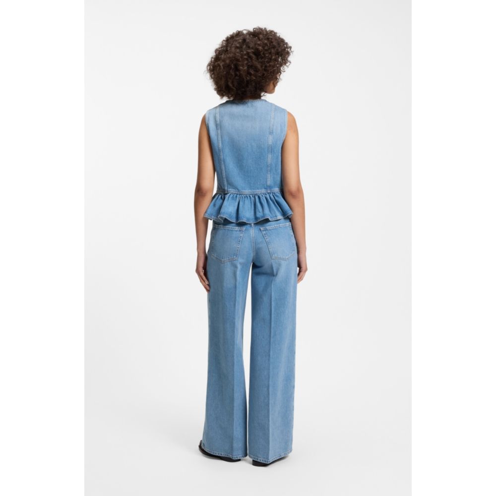 Blusa de mezclilla sin mangas