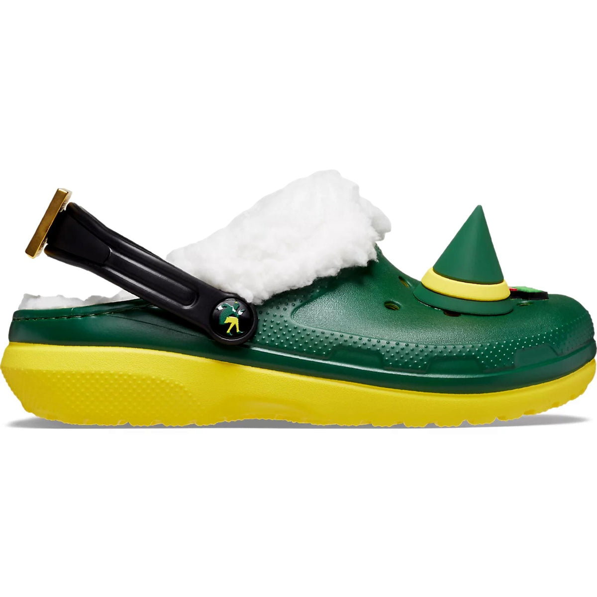 Zuecos infantil color verde y amarillo