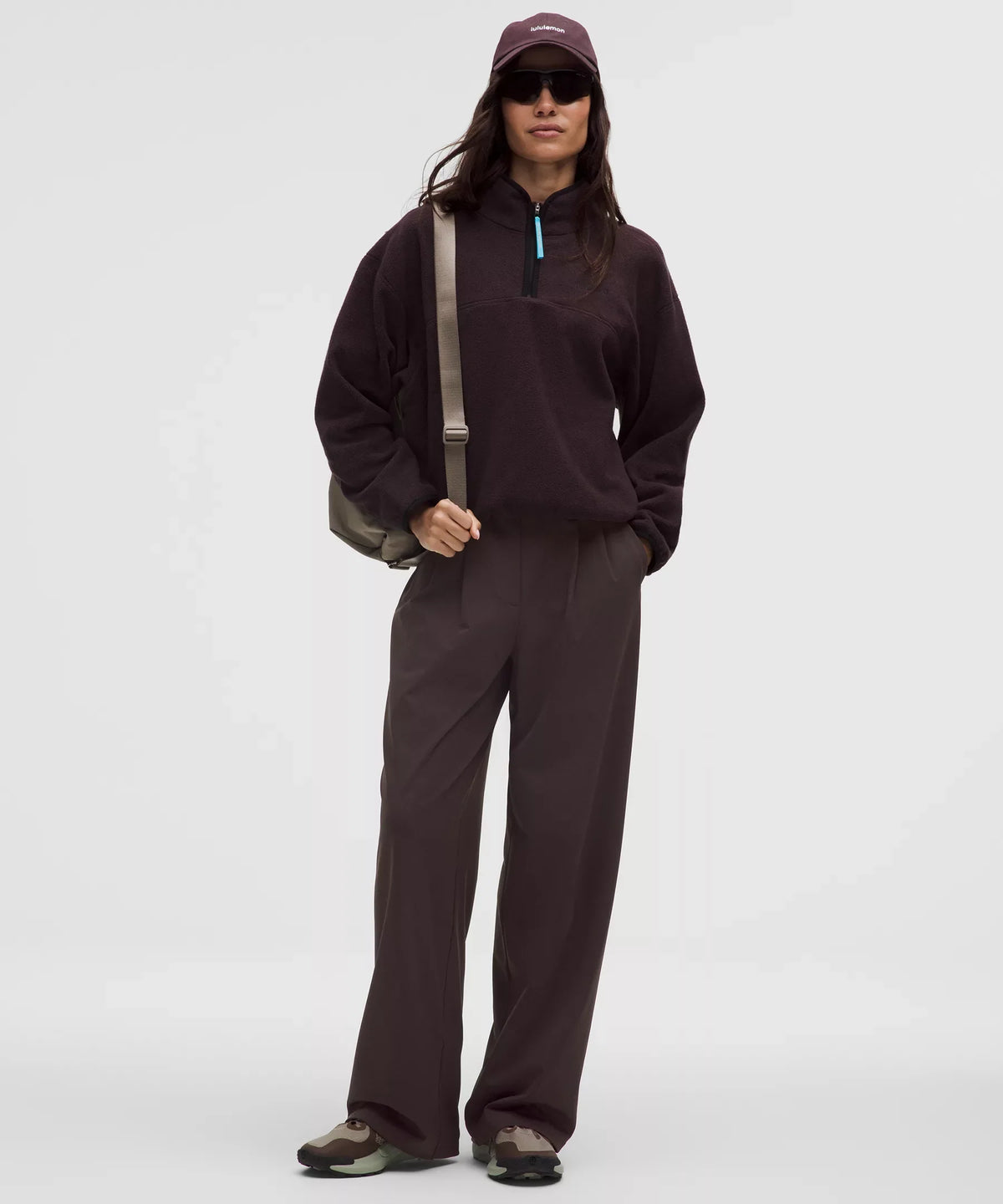 Pantalón de pierna ancha de tiro alto