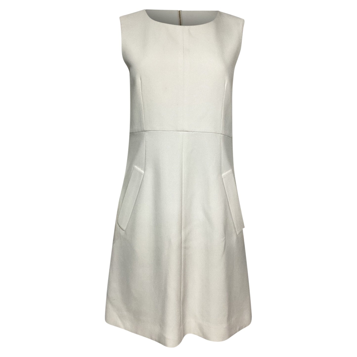 Vestido corto sin mangas color blanco