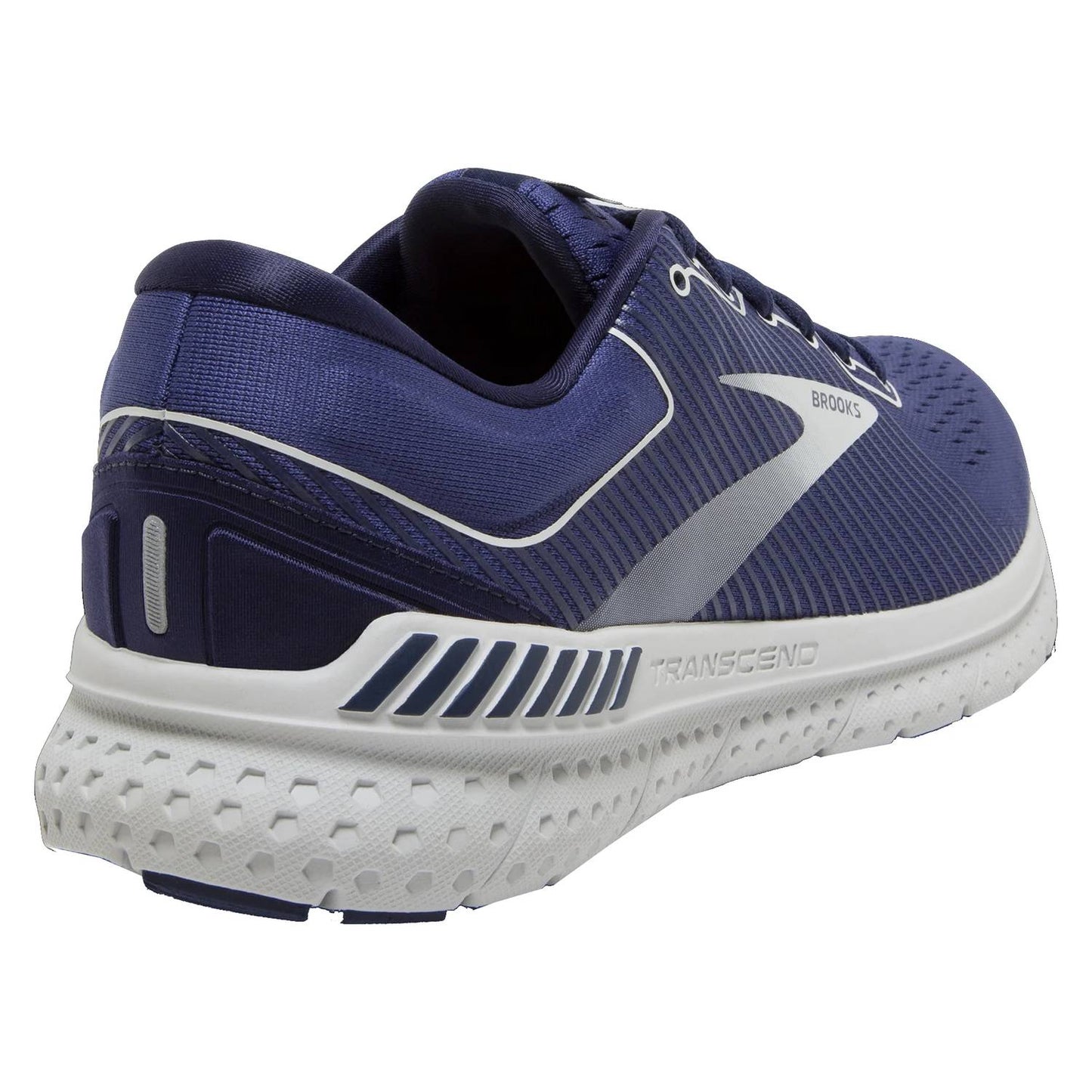 Tenis para correr de hombre color azul marino y blanco