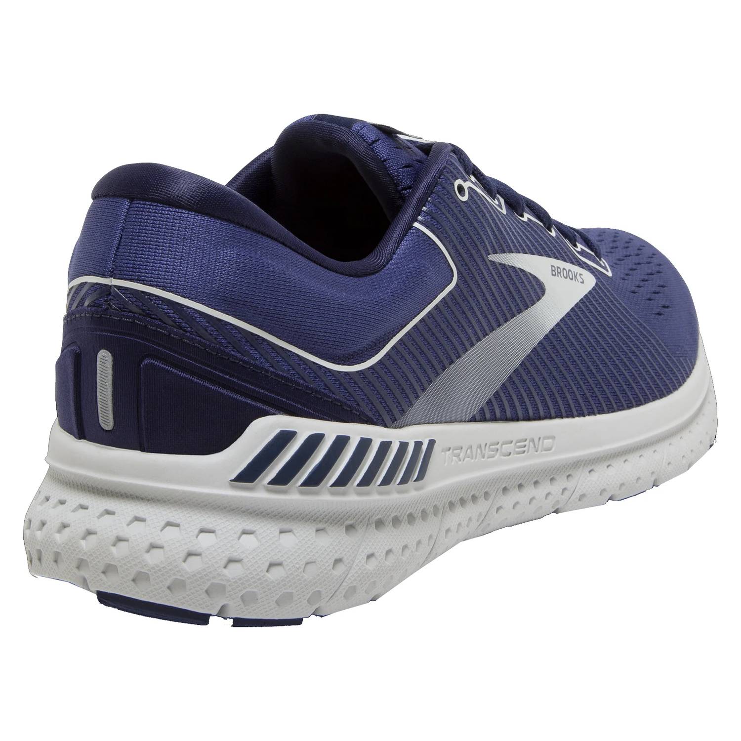 Tenis para correr de hombre color azul marino y blanco