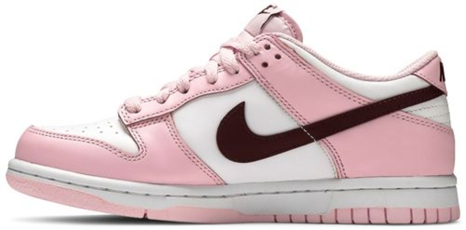 Calzado de mujer color blanco y rosado y rojo