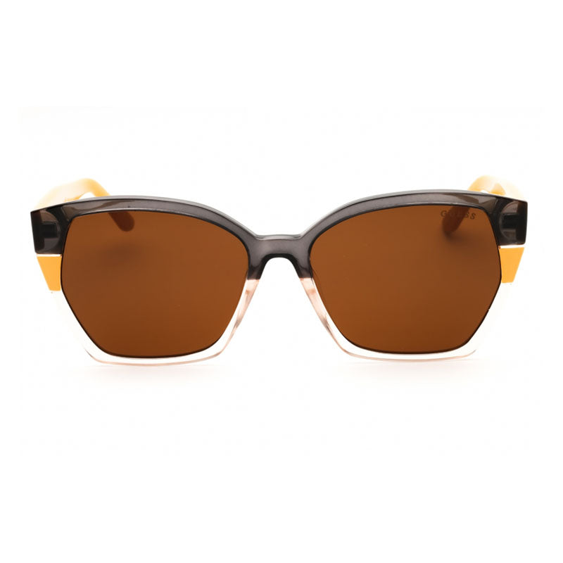 Gafas color café y amarillo