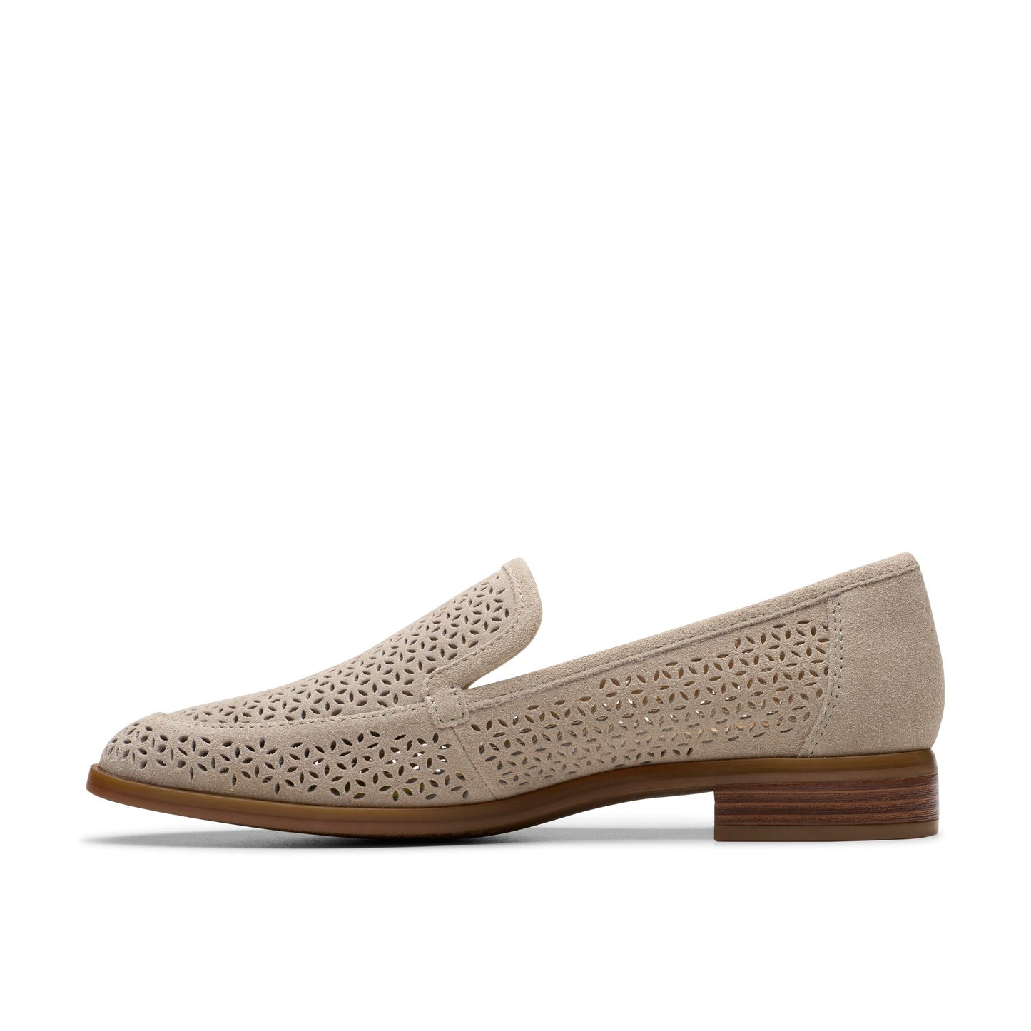 Calzado de gamuza color beige