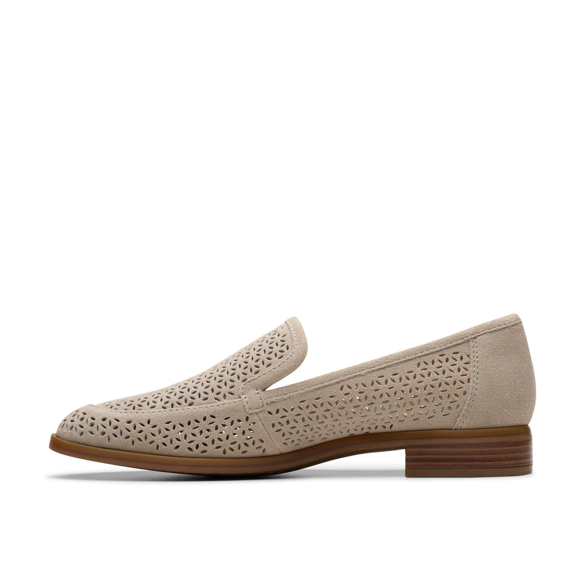 Calzado de gamuza color beige
