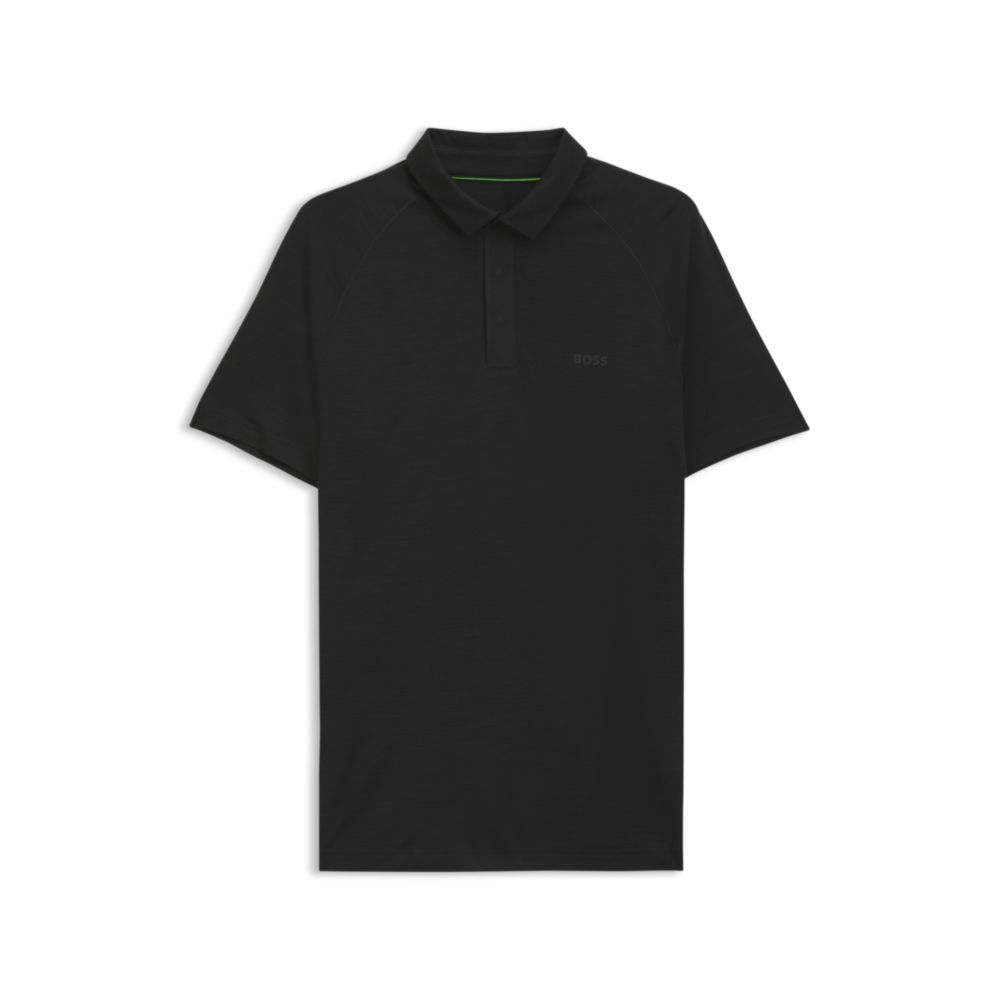 Polo de mezcla de lana de corte ajustado