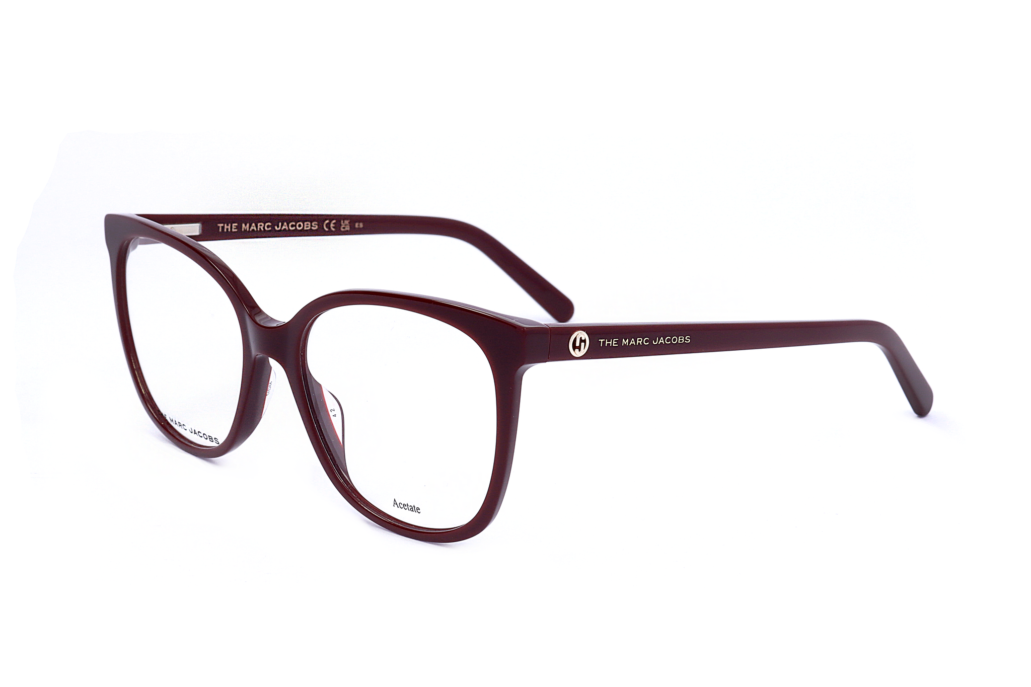Montura para gafas de mujer 53 mm color rojo