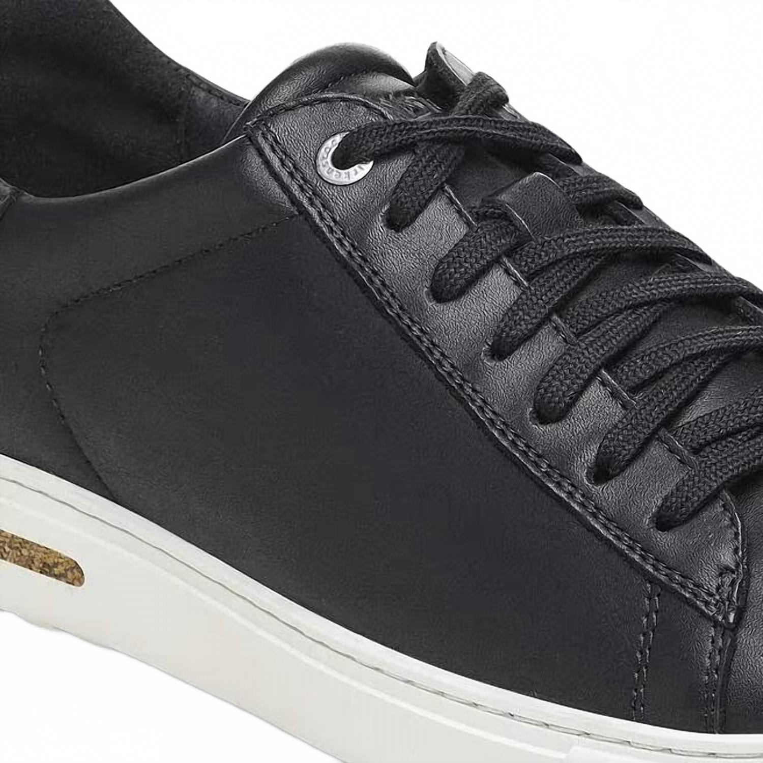 Tenis de mujer de cuero color negro