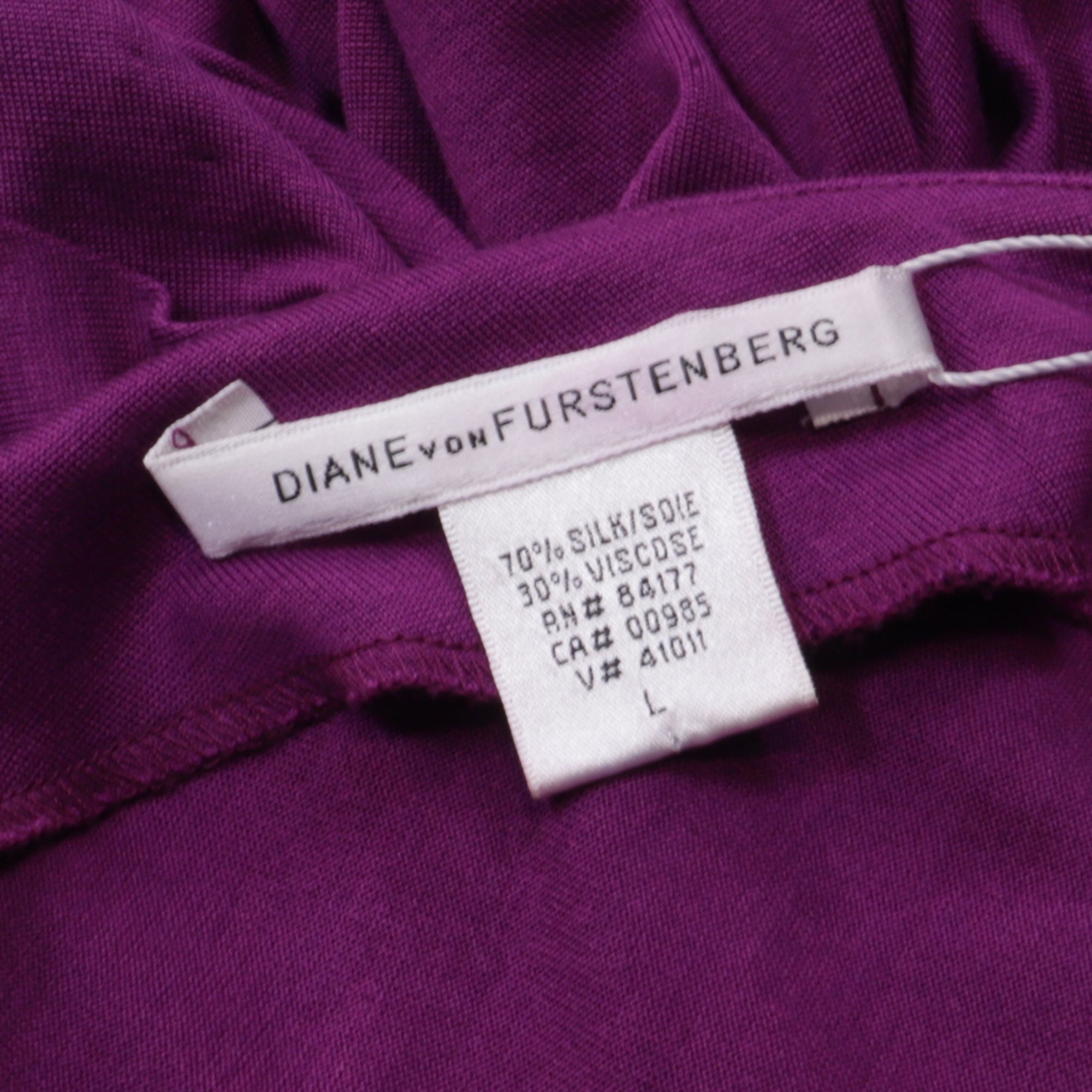 Blusa de seda color violeta