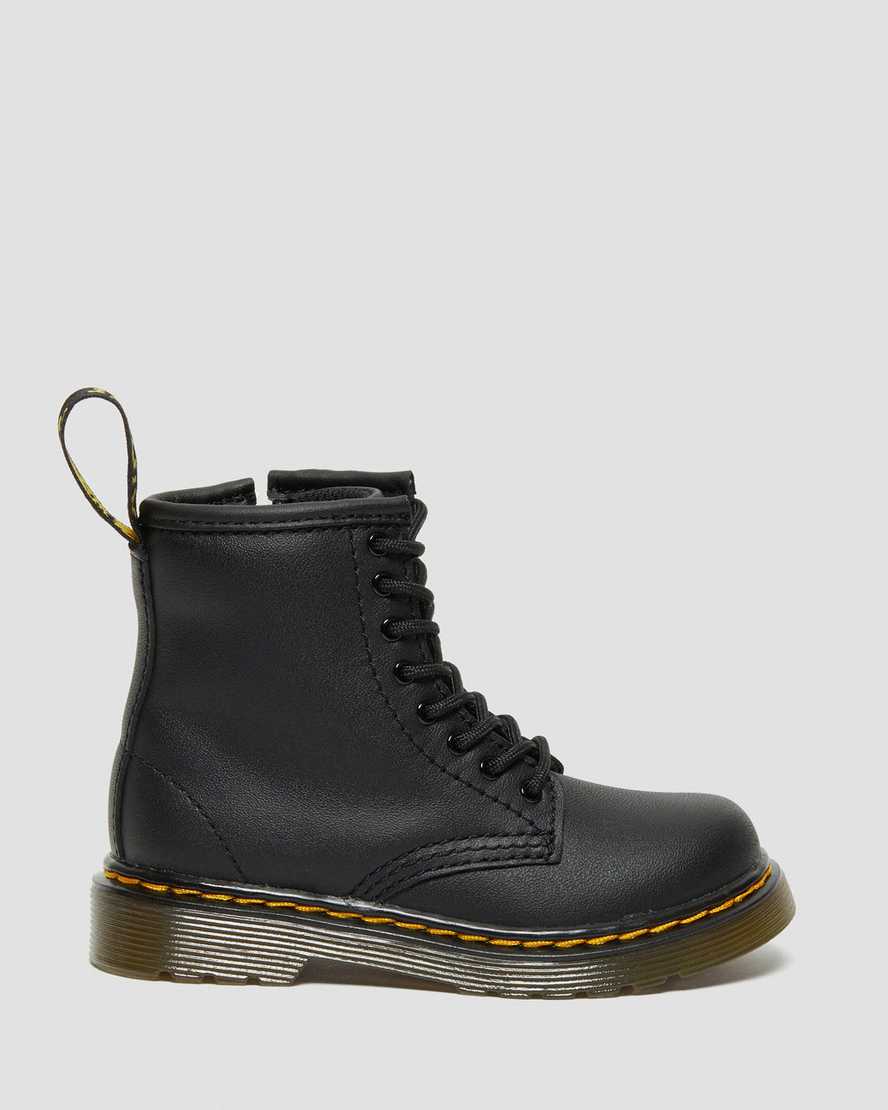 Botas infantil de cuero con cordones