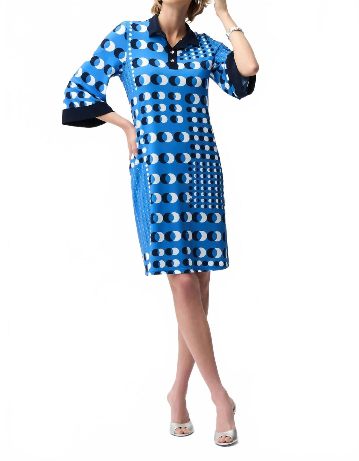 Vestido de lunares color azul