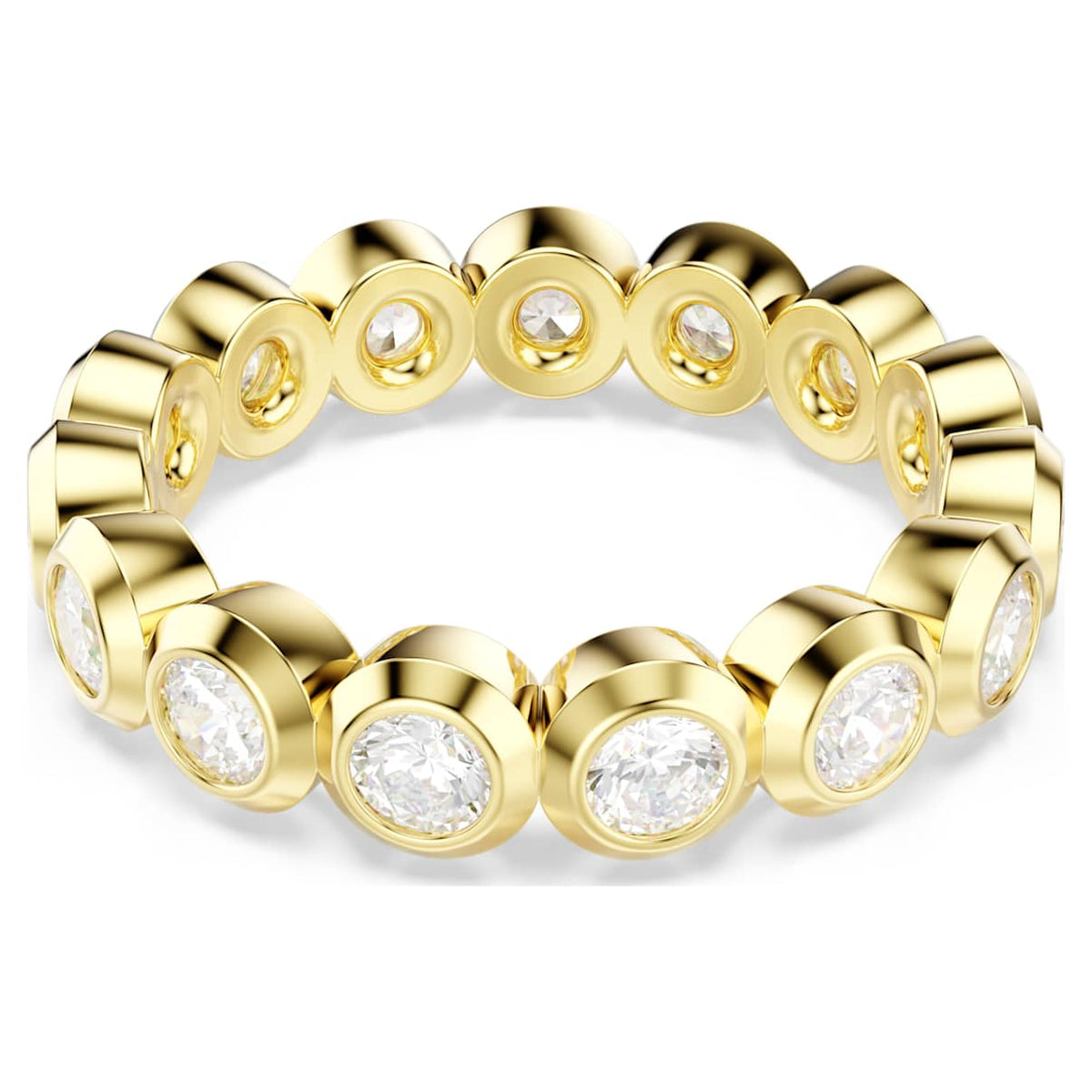 Anillo color blanco y dorado