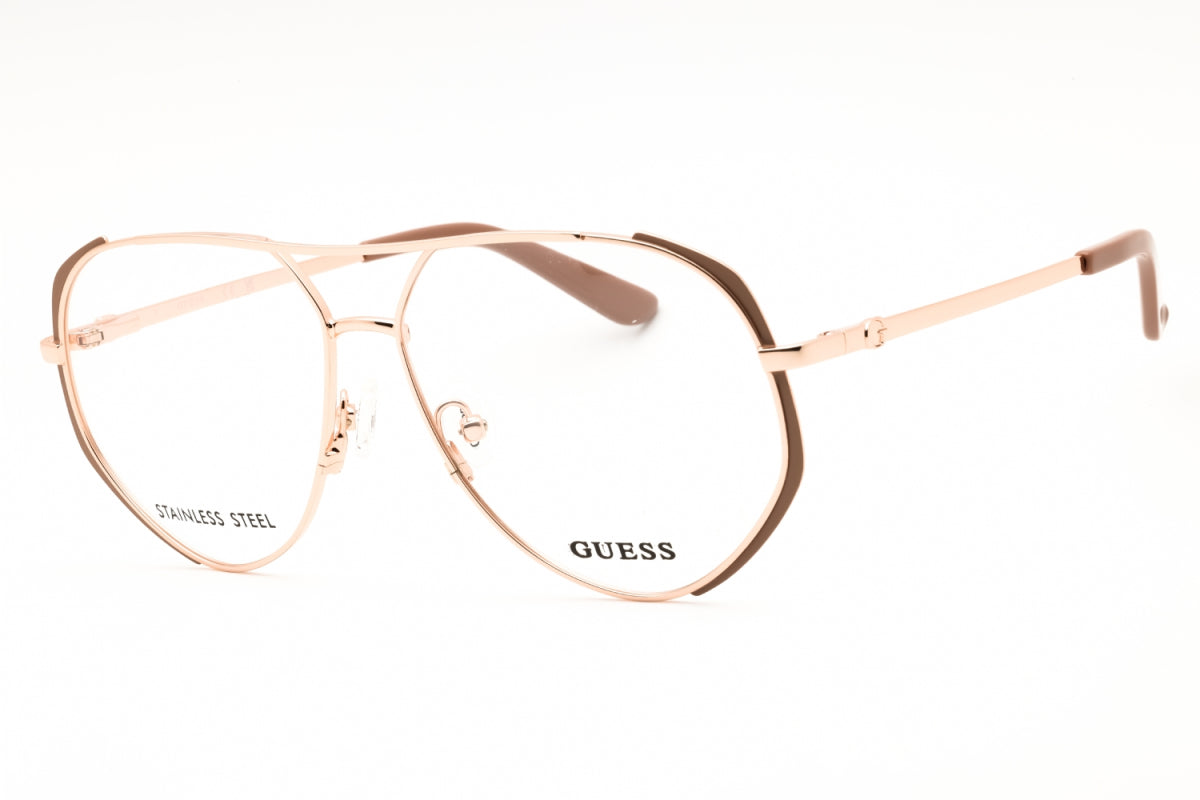Gafas 57 mm color oro rosa y beige