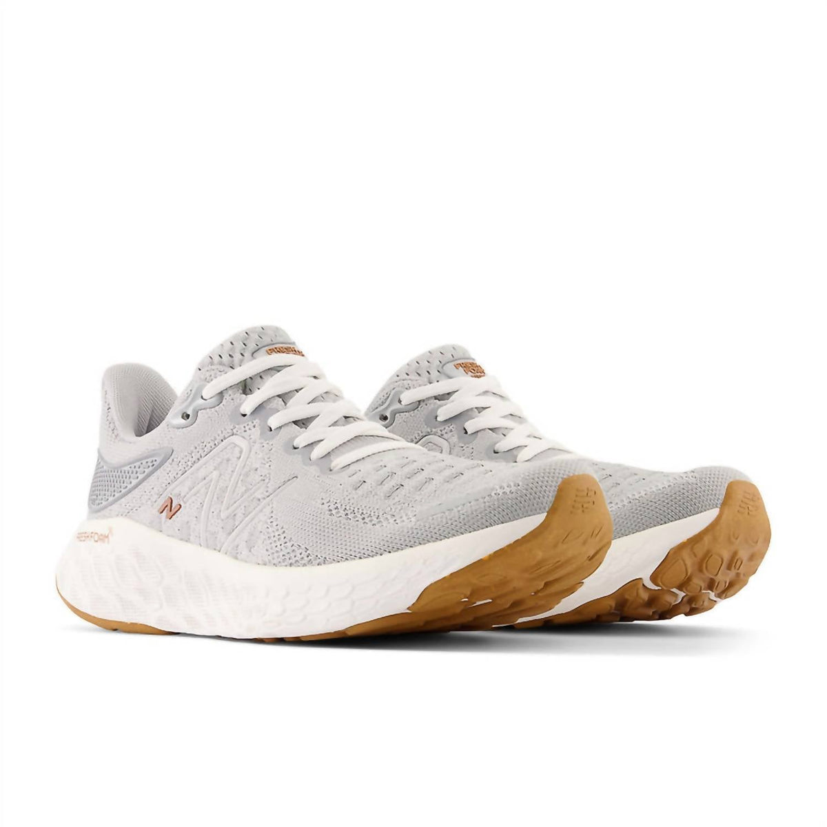 Tenis para correr de mujer color blanco y gris
