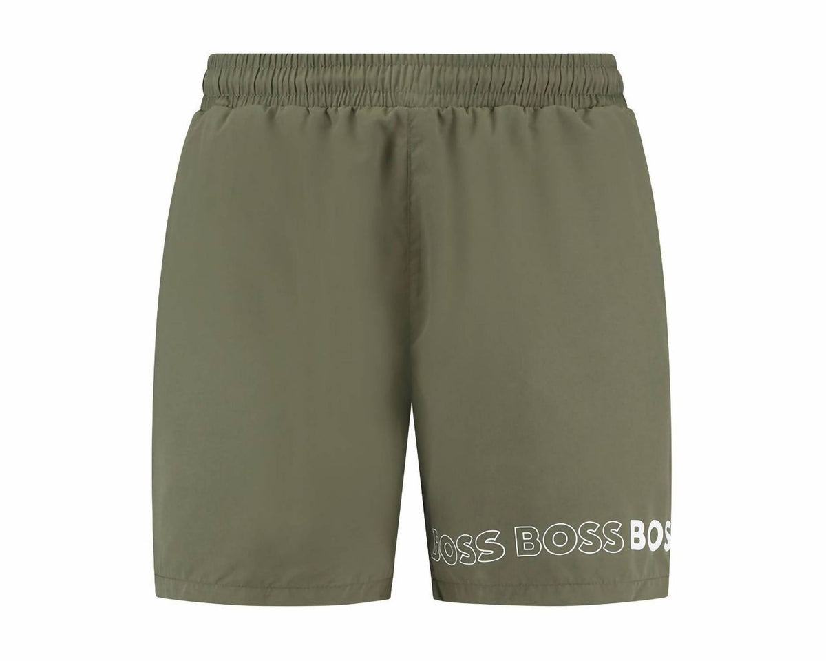 Pantaloneta de baño color verde