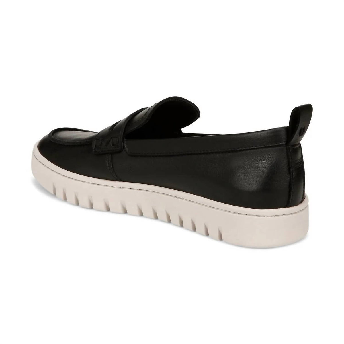 Mocasines de mujer de cuero color negro