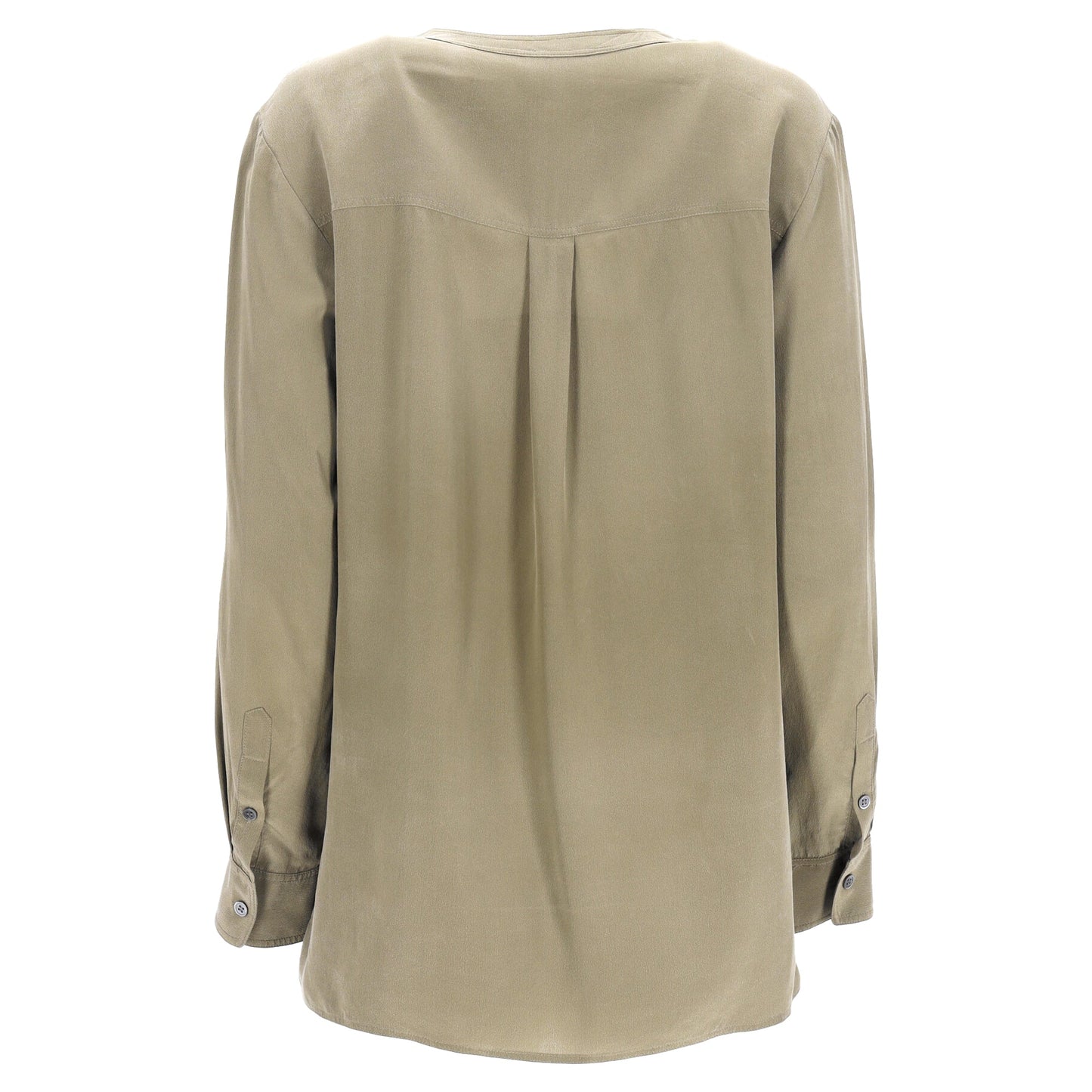 Blusa de seda de manga larga
