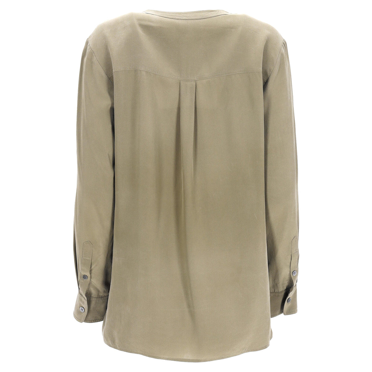 Blusa de seda de manga larga