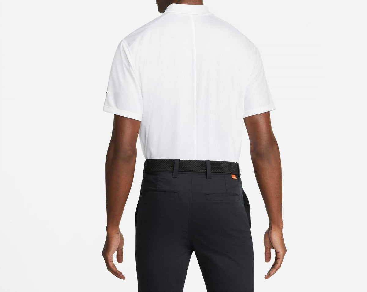 Polo de hombre de manga corta color negro y blanco