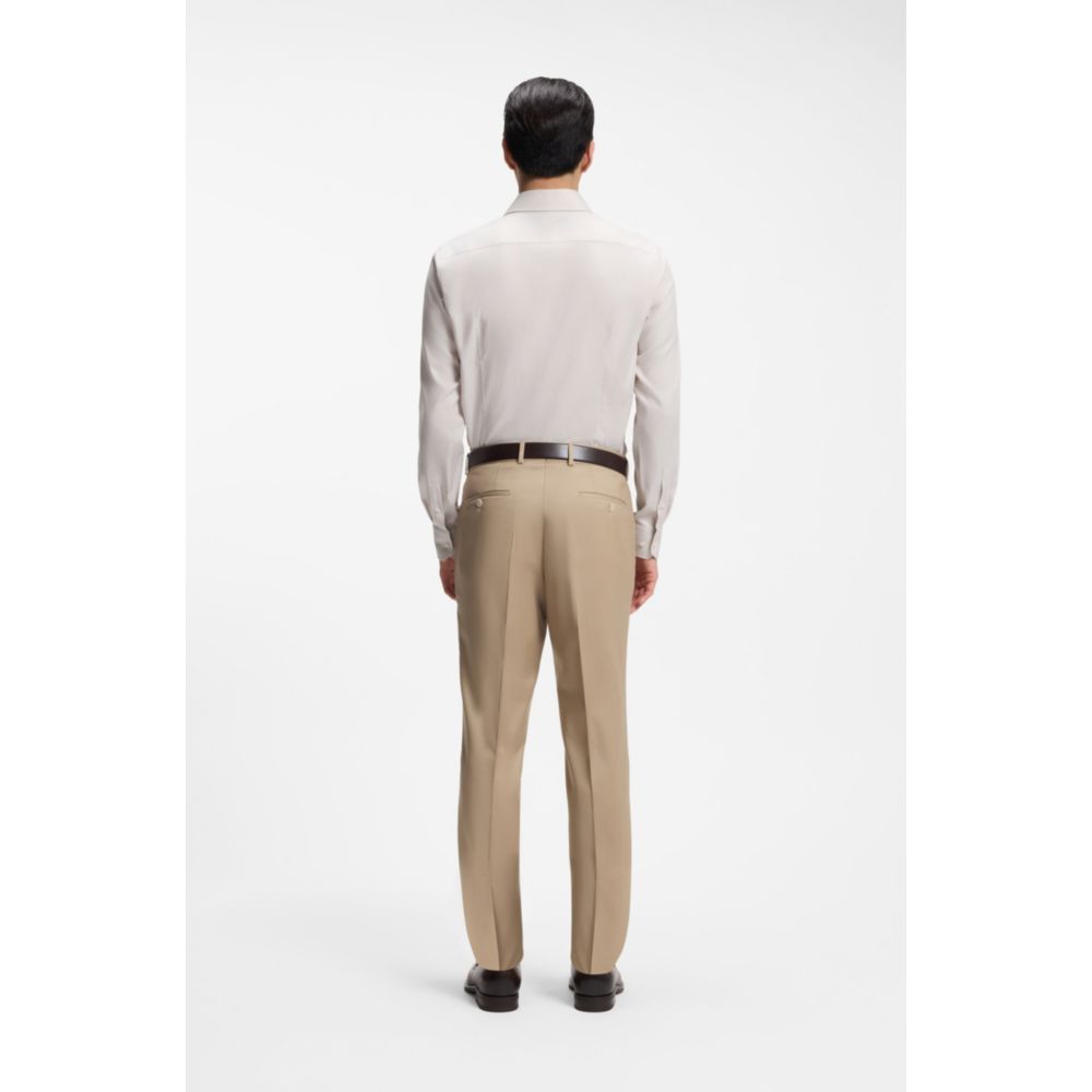 Camisa de mezcla de algodón de corte ajustado