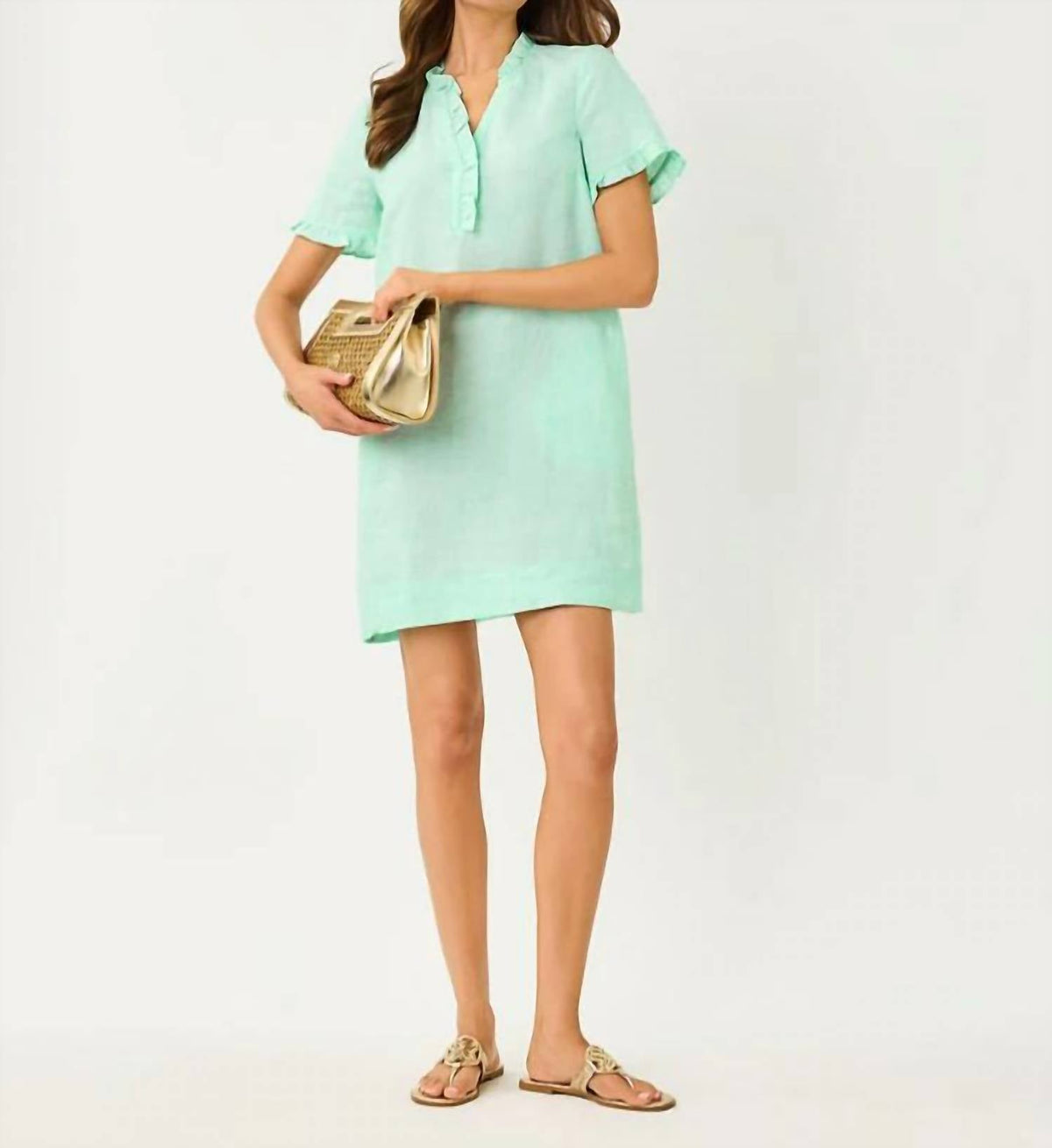 Vestido corto color blanco
