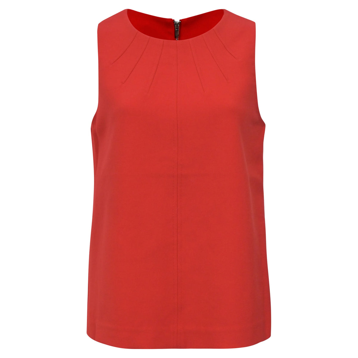 Top sin mangas color rojo