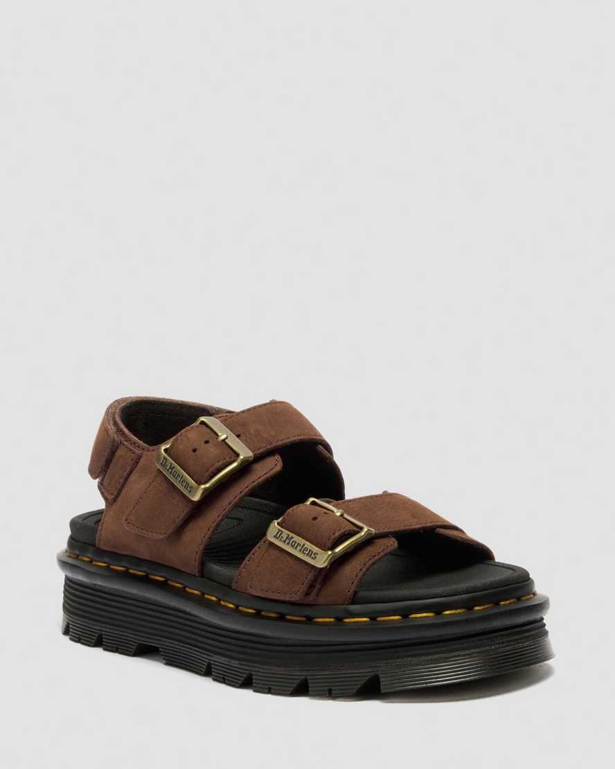 Sandalias de nobuk con plataforma
