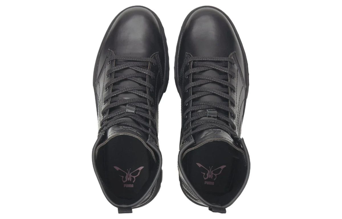Botas de mujer de cuero color negro