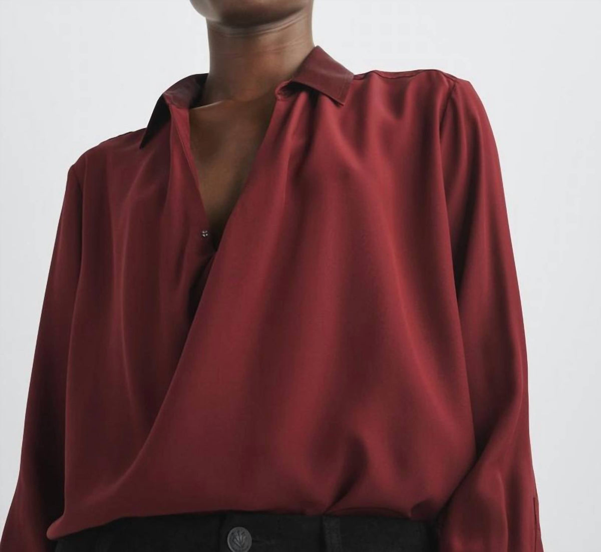 Blusa de satén