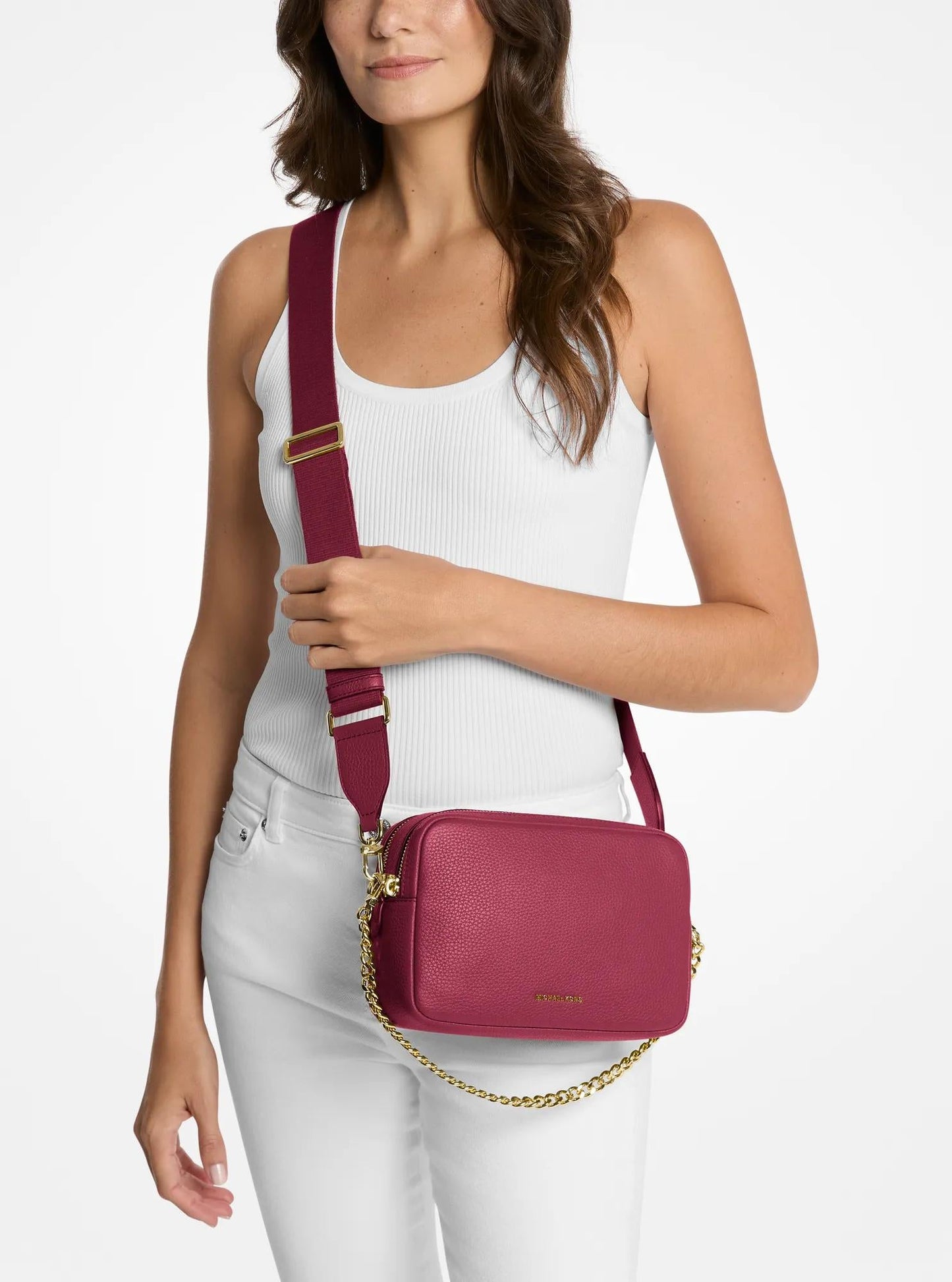 Bolso cruzado de cuero