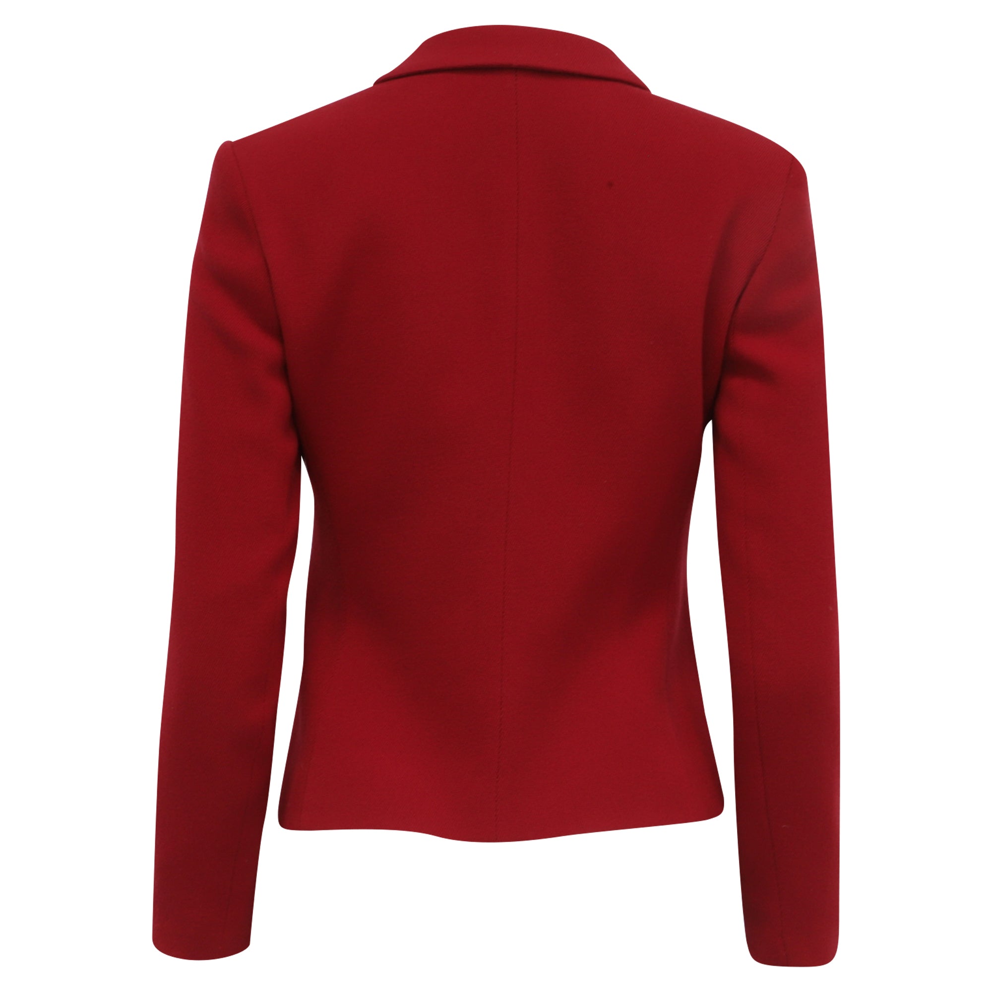 Blazer de lana color rojo