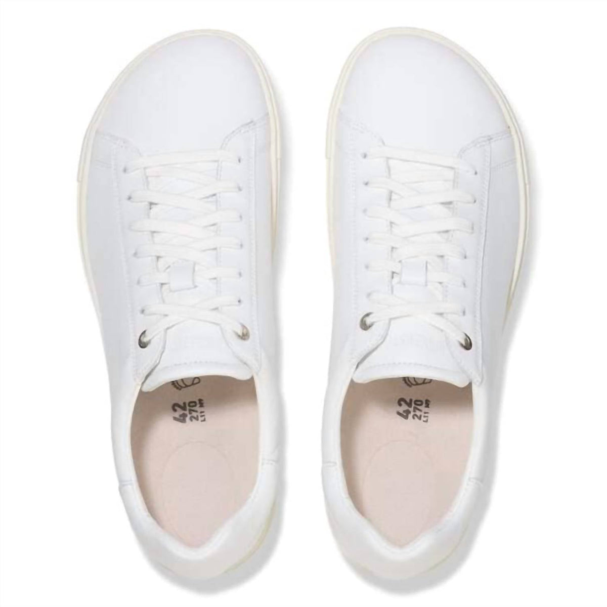 Zapatos de mujer de cuero color blanco