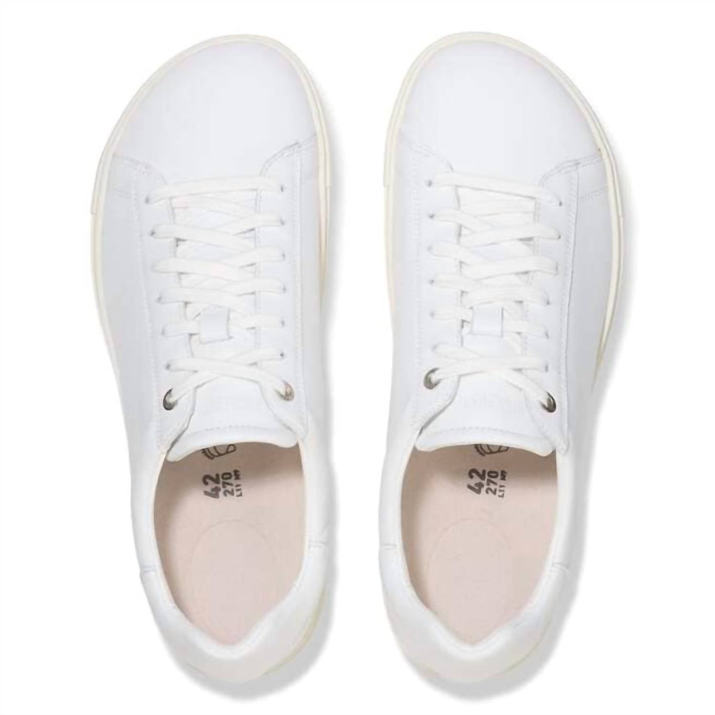 Zapatos de mujer de cuero color blanco