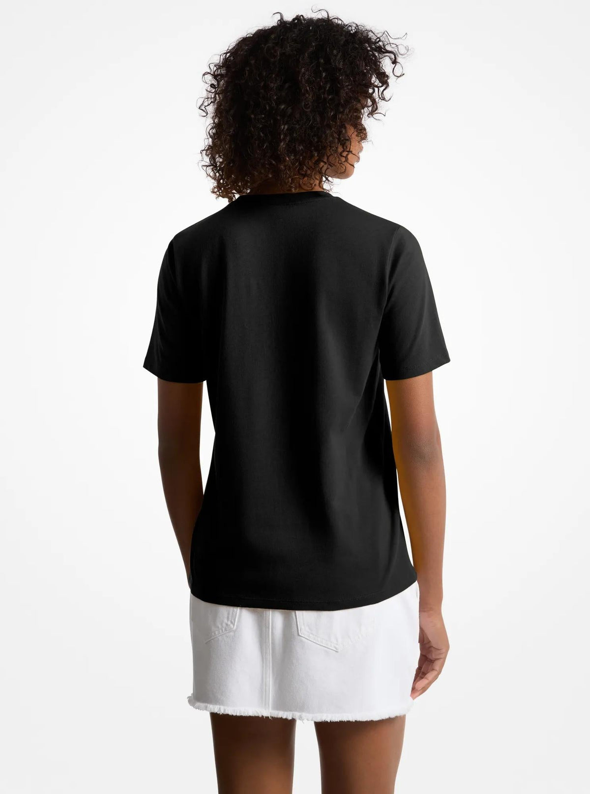 Camiseta de algodón con lentejuelas