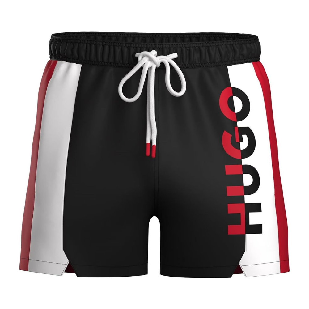 Pantaloneta de baño de hombre color negro