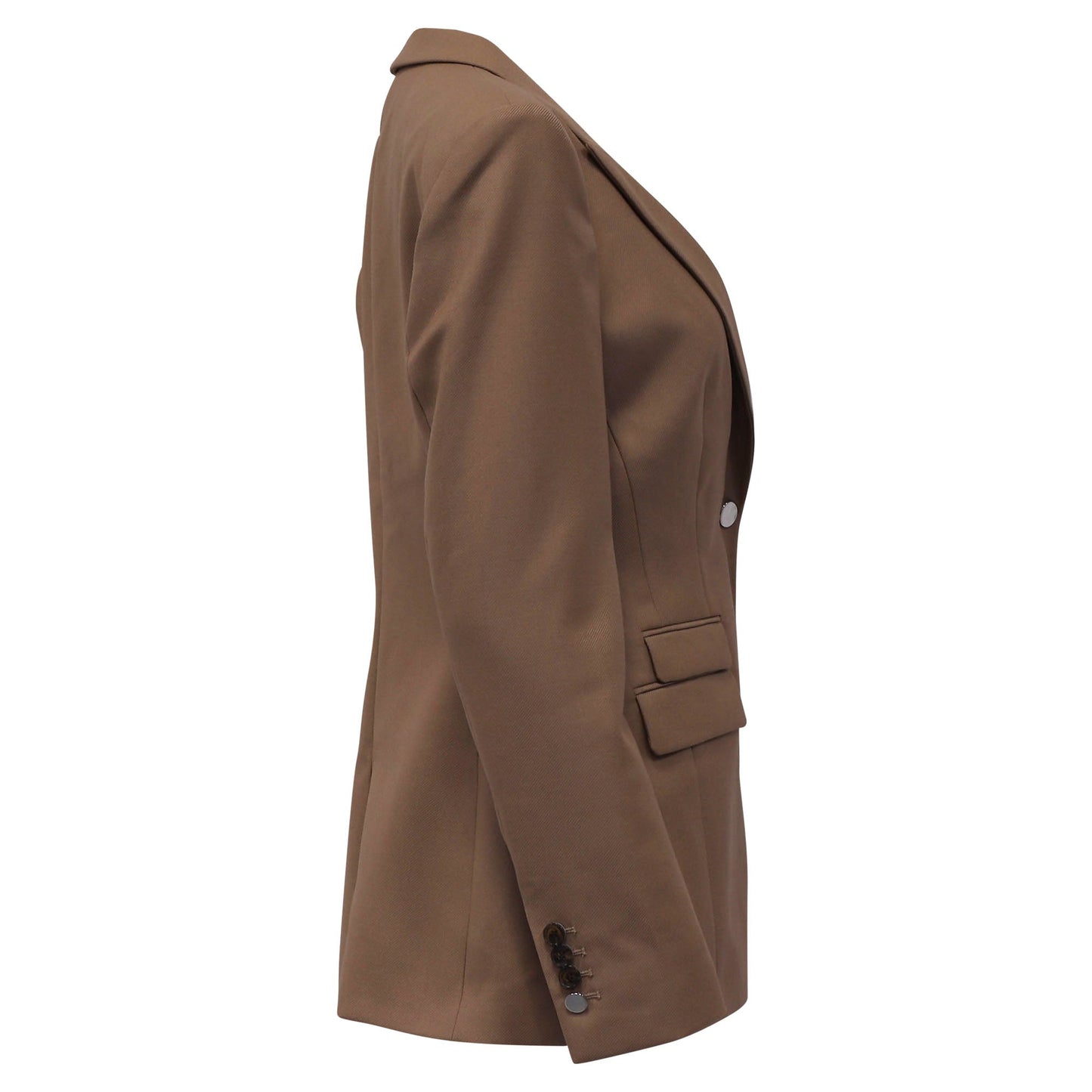 Blazer de lana color café
