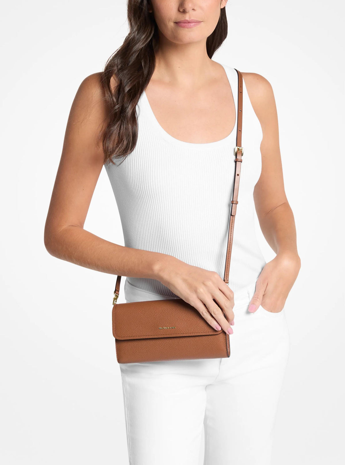 Bolso cruzado de cuero