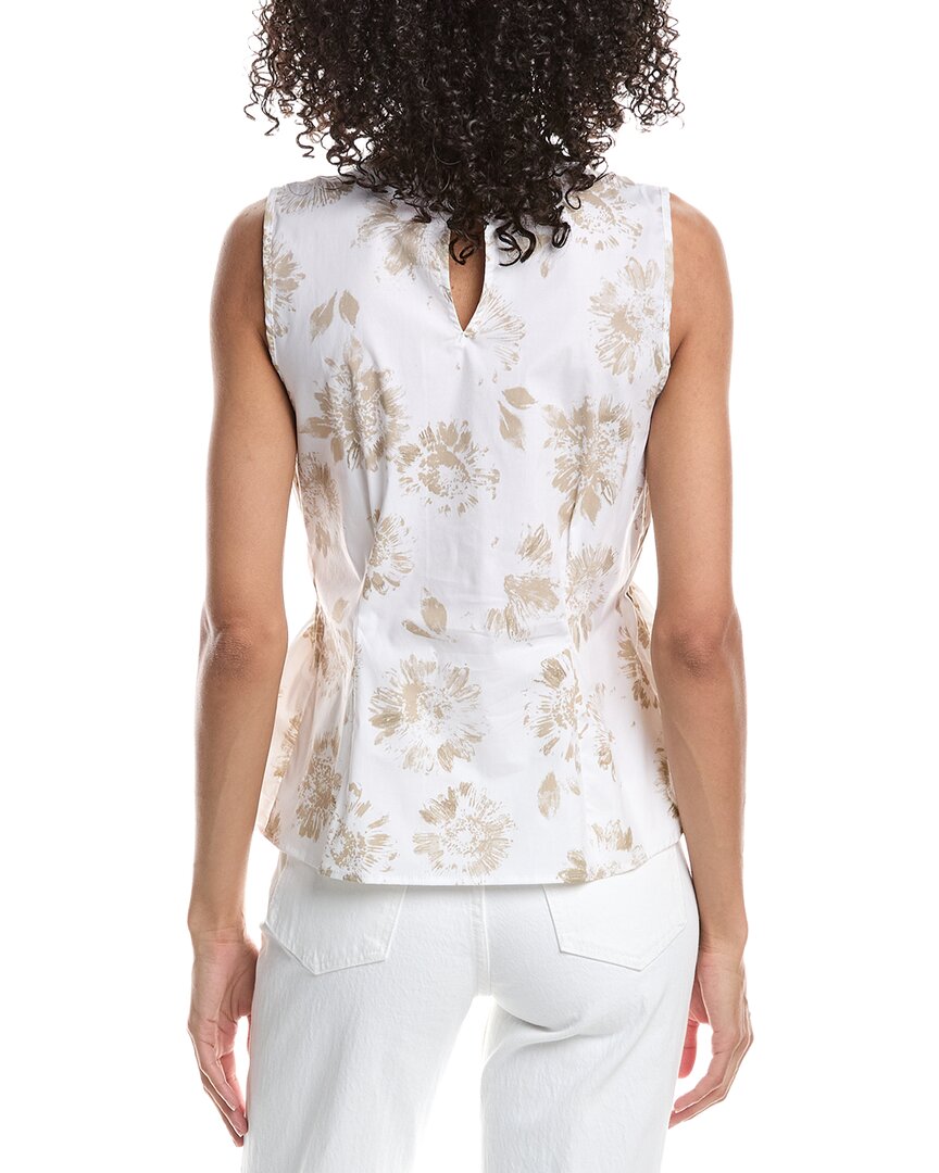 Blusa sin mangas con cuello redondo