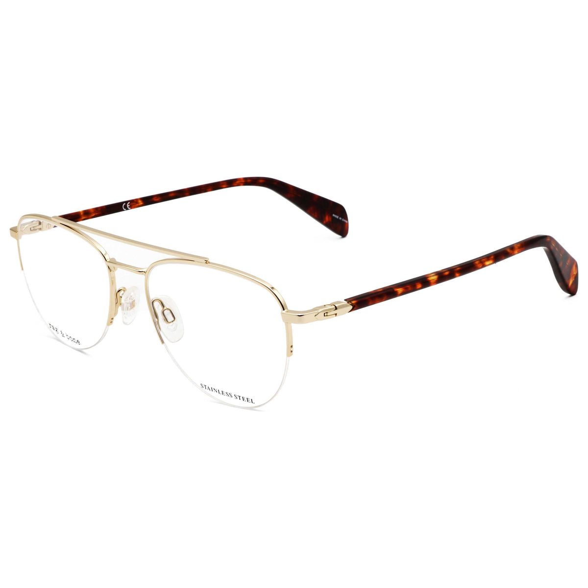 Montura para gafas de hombre 54 mm color dorado