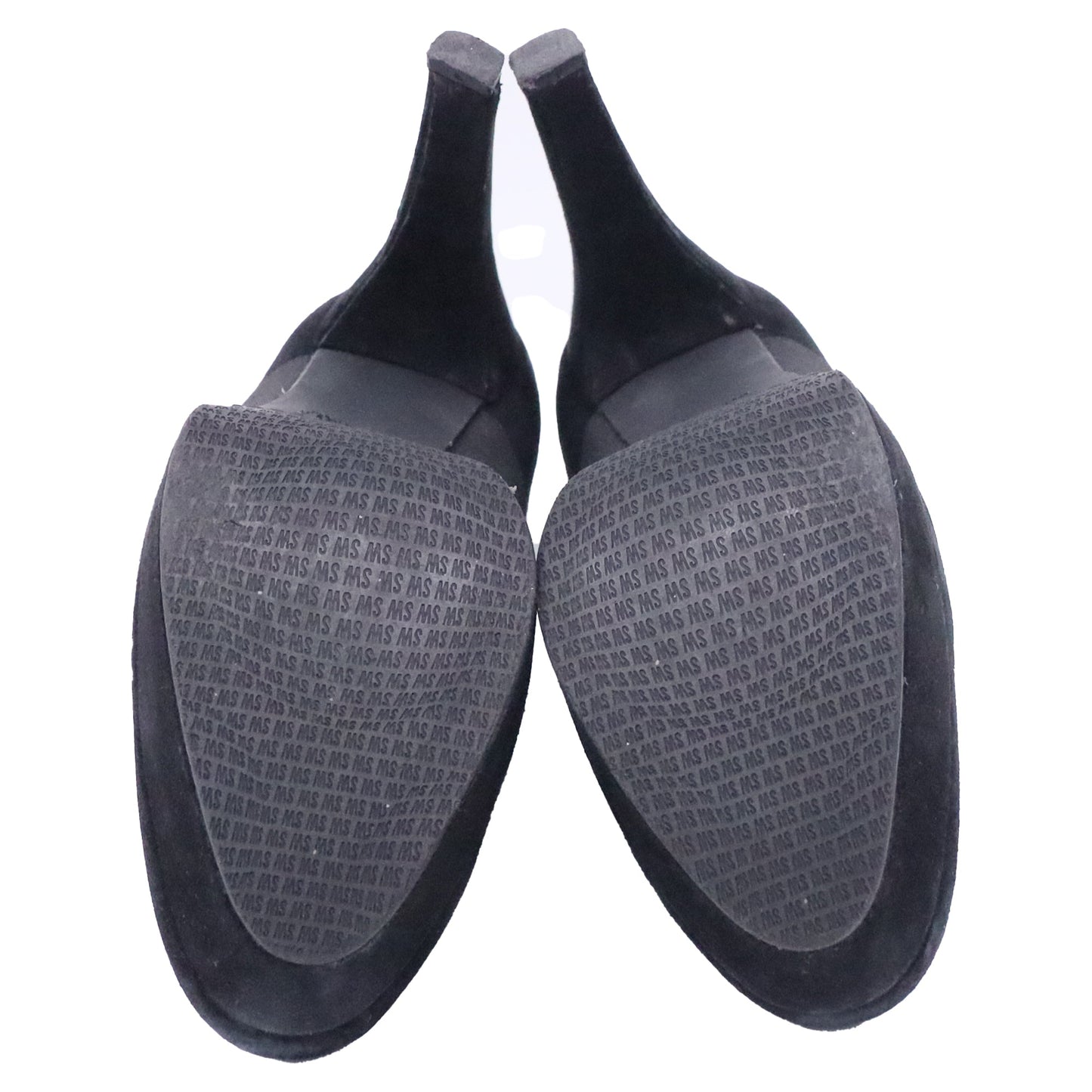 Botines de gamuza con plataforma color negro