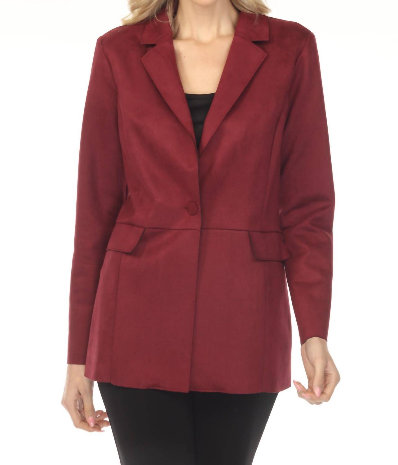 Blazer de gamuza