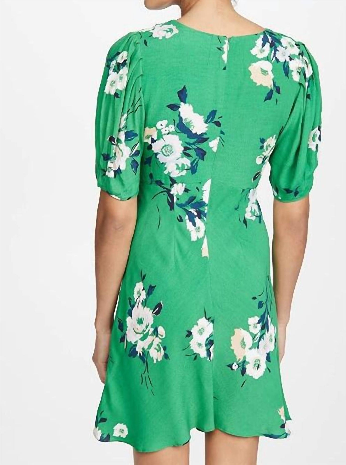 Vestido corto color verde