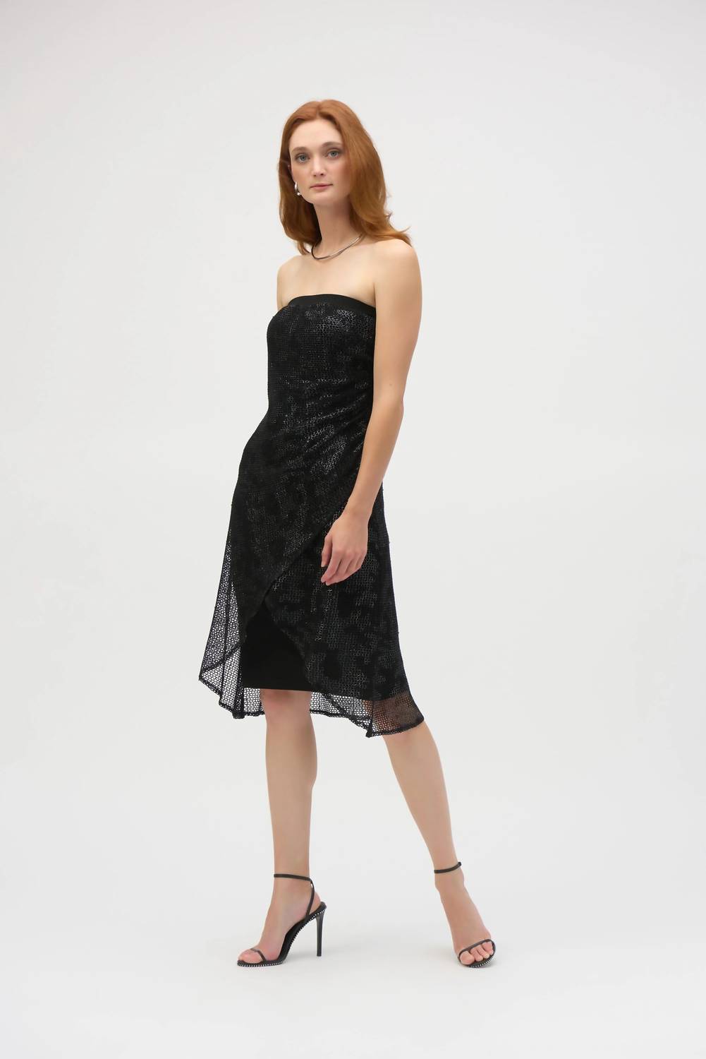 Vestido color negro y plateado