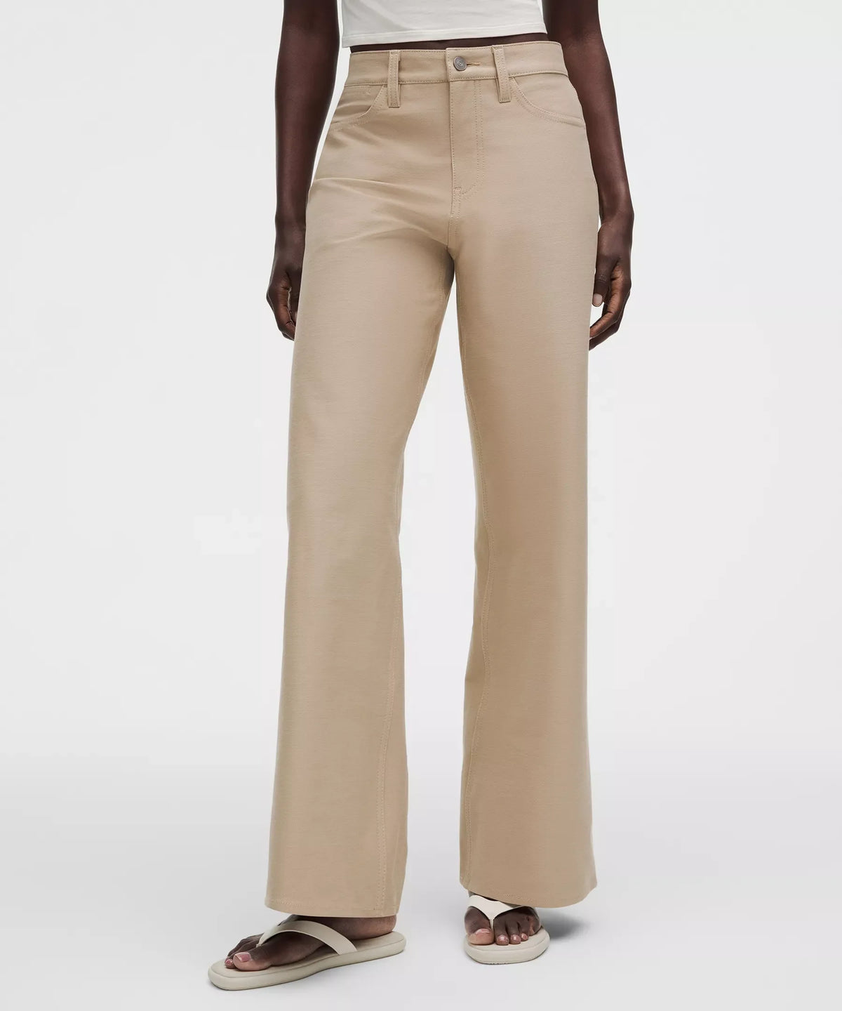 Pantalón de pierna ancha de tiro bajo