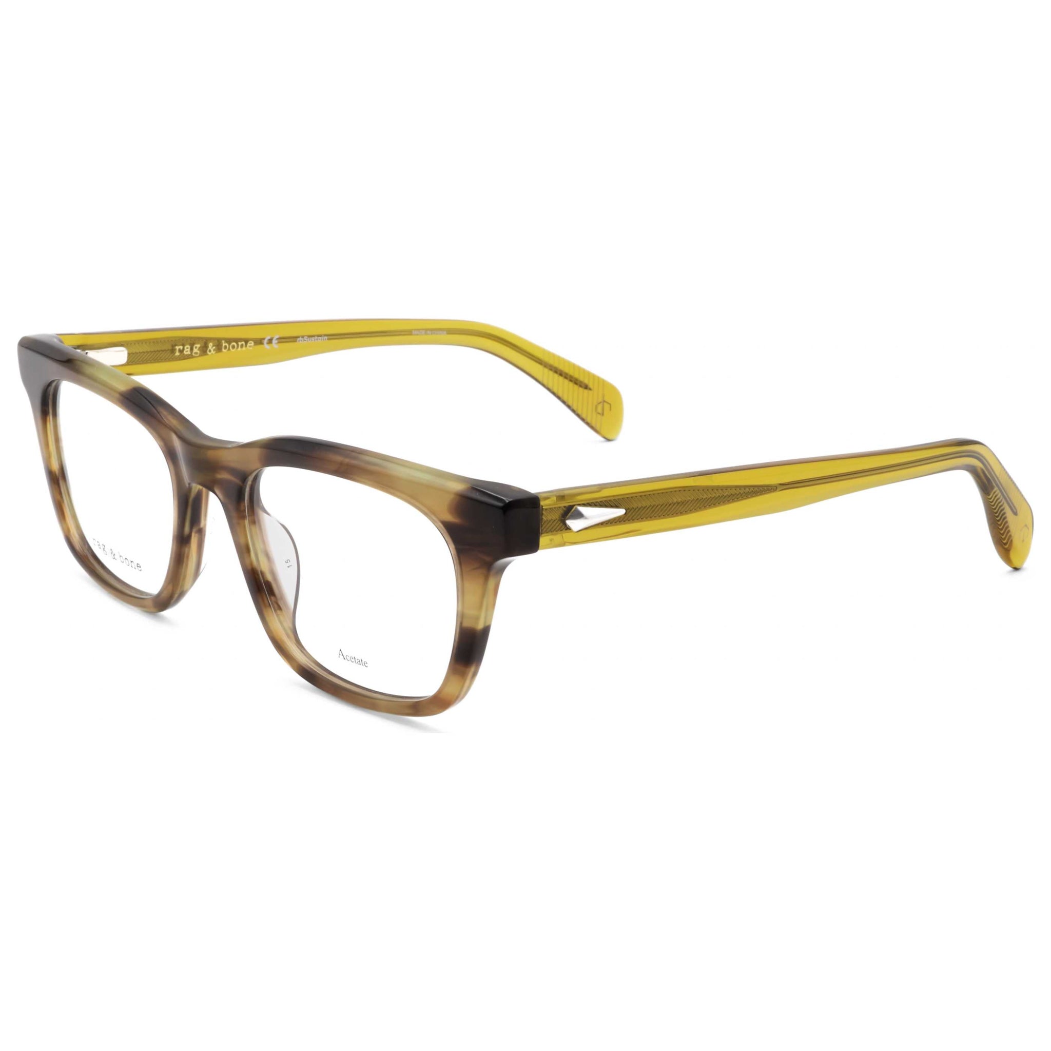 Montura para gafas de hombre 52 mm color naranja