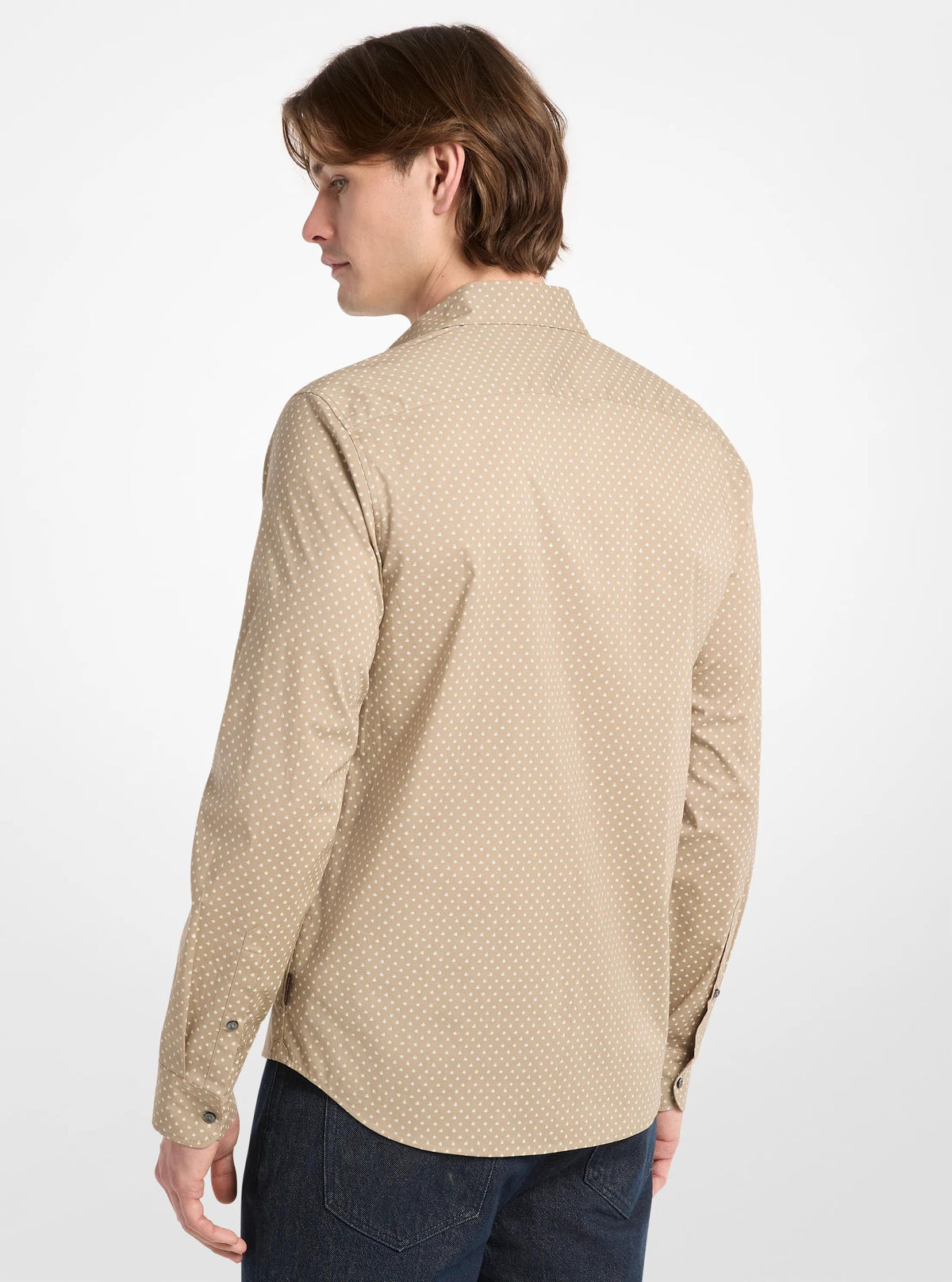 Camisa de algodón de lunares